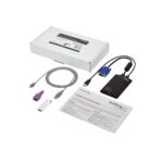 StarTech.com KVM Console to USB 2.0 Portable Laptop Crash Cart Adapter Black