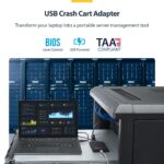 StarTech.com KVM Console to USB 2.0 Portable Laptop Crash Cart Adapter Black