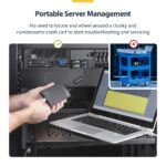 StarTech.com KVM Console to USB 2.0 Portable Laptop Crash Cart Adapter Black