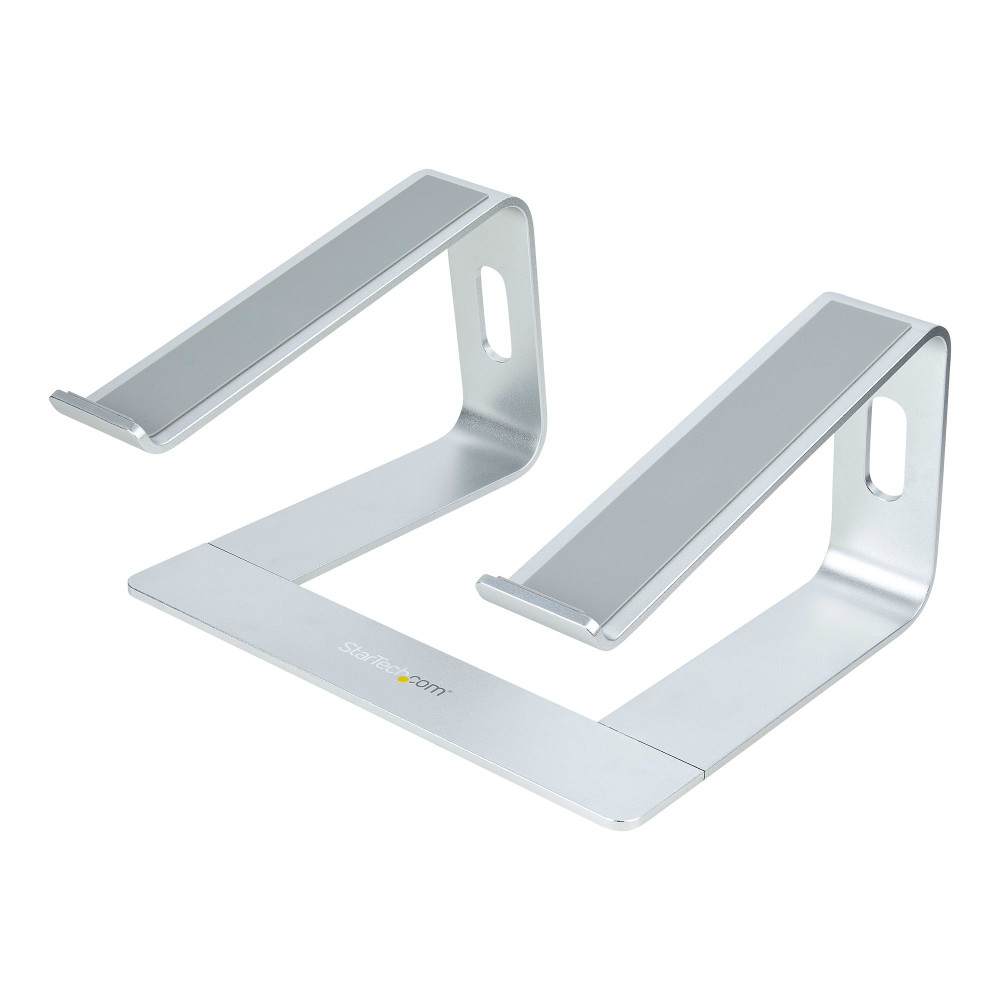 StarTech.com Laptop Stand for Desk, 17" Max, 5kg, Aluminium, Silver, Ergonomic Riser