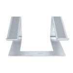 StarTech.com Laptop Stand for Desk, 17" Max, 5kg, Aluminium, Silver, Ergonomic Riser