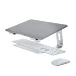 StarTech.com Laptop Stand for Desk, 17" Max, 5kg, Aluminium, Silver, Ergonomic Riser