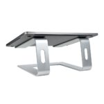 StarTech.com Laptop Stand for Desk, 17" Max, 5kg, Aluminium, Silver, Ergonomic Riser