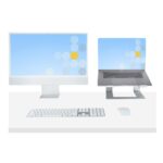 StarTech.com Laptop Stand for Desk, 17" Max, 5kg, Aluminium, Silver, Ergonomic Riser