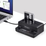 StarTech.com M.2 NVMe to 2.5/3.5" SATA Drive Duplicator, Standalone SSD Cloner, USB 3.2 Gen 2, Black