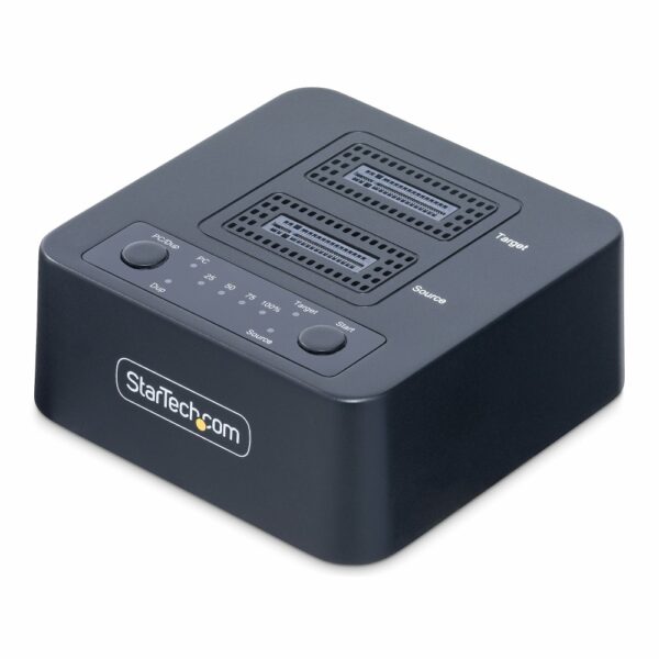 StarTech.com M2DUP11 M.2 NVMe SSD Duplicator & Dock, 90GBpm, USB 3.2 20Gbps, Black