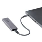 StarTech.com M2USBCNVMESATA USB-C 10Gbps to M.2 NVMe/SATA SSD Enclosure, Aluminium, Grey