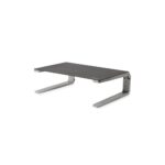 StarTech.com Monitor Riser Stand Steel & Aluminium Height Adjustable for 1x 32" (10kg) Display Black/Silver