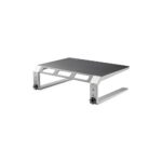 StarTech.com Monitor Riser Stand Steel & Aluminium Height Adjustable for 1x 32" (10kg) Display Black/Silver