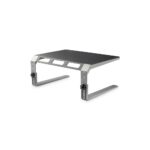 StarTech.com Monitor Riser Stand Steel & Aluminium Height Adjustable for 1x 32" (10kg) Display Black/Silver