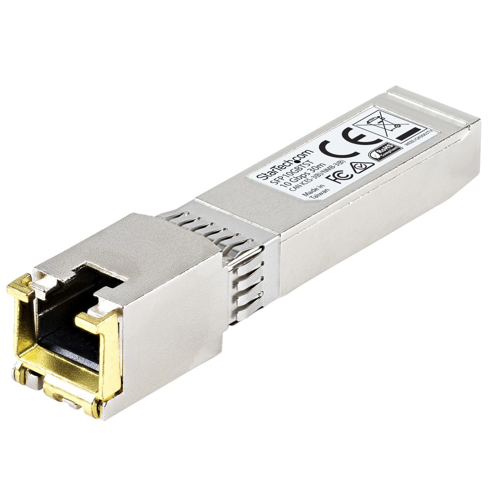 StarTech.com MSA Uncoded SFP+ Module 10GBASE-T Copper RJ45 30m 10Gbps SFP+ Transceiver StarTech.com MSA Uncoded SFP+ Module 10GBASE-T Copper RJ45 30m 10Gbps SFP+ Transceiver