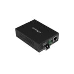 StarTech.com Multi-Mode LC Fiber Media Converter 10/100/1000 Networks 550m Black