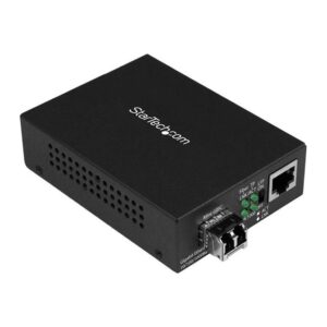 StarTech.com Multi-Mode LC Fiber Media Converter 10/100/1000 Networks 550m Black