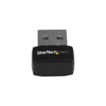 StarTech.com Nano USB Wi-Fi Adapter - AC600 Dual-Band Wireless 433Mbps USB 2.0 Black