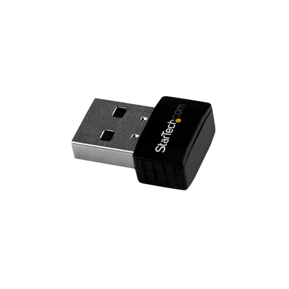 StarTech.com Nano USB Wi-Fi Adapter - AC600 Dual-Band Wireless 433Mbps USB 2.0 Black StarTech.com Nano USB Wi-Fi Adapter - AC600 Dual-Band Wireless 433Mbps USB 2.0 Black