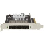 StarTech.com PEX10GSFP4I Quad Port 10GbE SFP+ Network Card, Intel XL710 PCIe 3.0 Fiber Optic LAN Card