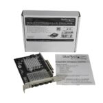 StarTech.com PEX10GSFP4I Quad Port 10GbE SFP+ Network Card, Intel XL710 PCIe 3.0 Fiber Optic LAN Card