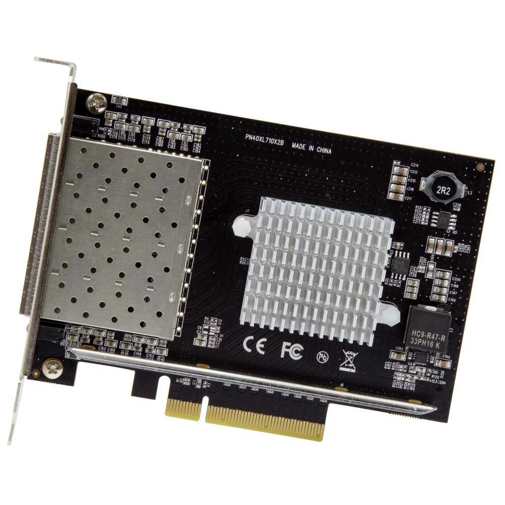 StarTech.com PEX10GSFP4I Quad Port 10GbE SFP+ Network Card, Intel XL710 PCIe 3.0 Fiber Optic LAN Card StarTech.com PEX10GSFP4I Quad Port 10GbE SFP+ Network Card, Intel XL710 PCIe 3.0 Fiber Optic LAN Card
