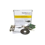 StarTech.com PEX2S1050 2-Port PCIe RS232 Serial Card with 16C1050 UART, 460.8 Kbps