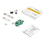 StarTech.com PEX2S953LP 2-Port PCIe RS232 Serial Adapter Card with 16950 UART - Low Profile