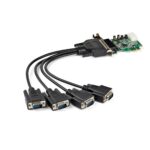 StarTech.com PEX4S03LP 4-Port PCIe RS232 Serial Adapter Card 921.6Kbit/s - Windows/Linux