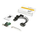 StarTech.com PEX4S03LP 4-Port PCIe RS232 Serial Adapter Card 921.6Kbit/s - Windows/Linux