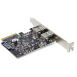 StarTech.com PEXUSB312A3 2-Port USB 3.2 Gen 2 (10Gbps) PCIe Expansion Card - Black