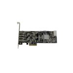 StarTech.com PEXUSB3S42V 4 Port PCIe USB 3.2 Gen 1 Card Adapter, 2 Dedicated 5Gbps Channels, UASP, SATA/LP4 Power