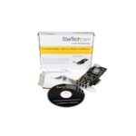 StarTech.com PEXUSB3S42V 4 Port PCIe USB 3.2 Gen 1 Card Adapter, 2 Dedicated 5Gbps Channels, UASP, SATA/LP4 Power