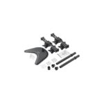 StarTech.com Quad-Monitor Desktop Stand 13-27" Articulating Freestanding, 4 Displays, 8kg Max, Black