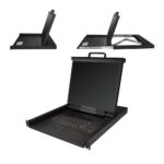 StarTech.com Rackmount KVM Console 1U with 19" LCD 1280x1024 VGA 16.78M Colours Black