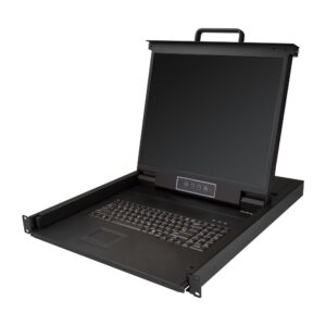 StarTech.com Rackmount KVM Console 1U with 19" LCD 1280x1024 VGA 16.78M Colours Black