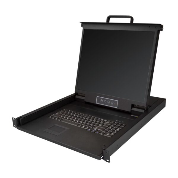StarTech.com Rackmount KVM Console 1U with 19" LCD 1280x1024 VGA 16.78M Colours Black