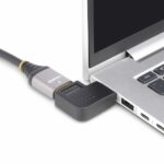 StarTech.com Right Angle HDMI 2.0 Adapter Male to Female, 90-Degree Angled Port Saver, 4K 60Hz, Black