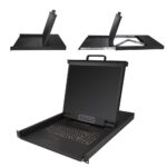 StarTech.com RKCONS1908K 8 Port Rackmount KVM Console with 19" 1280x1024 LCD Monitor - Black