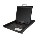 StarTech.com RKCONS1908K 8 Port Rackmount KVM Console with 19" 1280x1024 LCD Monitor - Black