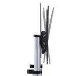 StarTech.com Rolling TV Cart for 60-100" Screens up to 100kg, Hand Crank Height Adjustable, Black/Silver