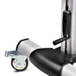 StarTech.com Rolling TV Cart for 60-100" Screens up to 100kg, Hand Crank Height Adjustable, Black/Silver