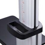 StarTech.com Rolling TV Cart for 60-100" Screens up to 100kg, Hand Crank Height Adjustable, Black/Silver