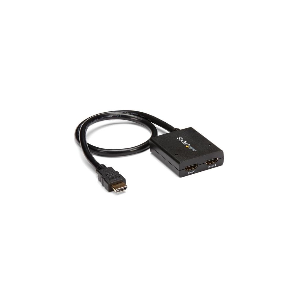 StarTech.com ST122HD4KU 4K HDMI 2-Port Video Splitter - USB Powered - 3840x2160 30Hz - Black StarTech.com ST122HD4KU 4K HDMI 2-Port Video Splitter - USB Powered - 3840x2160 30Hz - Black