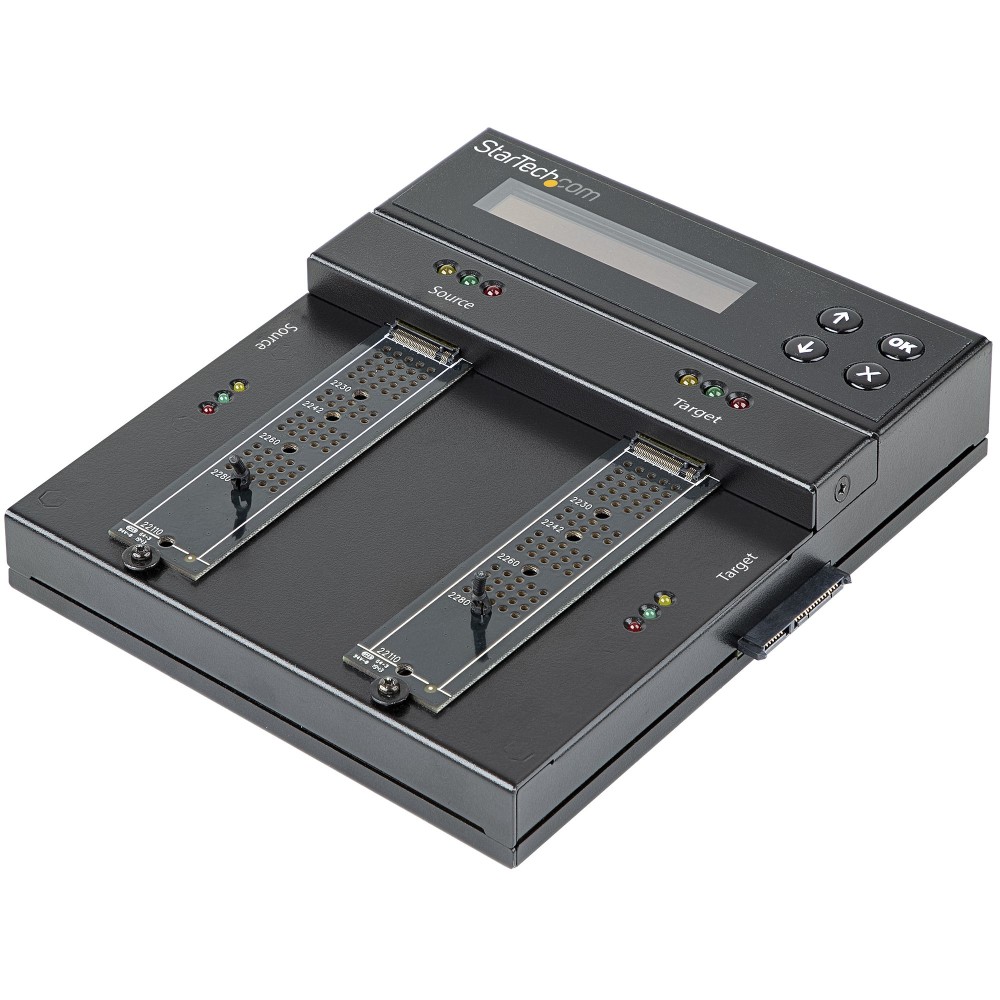 StarTech.com Standalone M.2 SATA & NVMe Duplicator & Eraser for 2.5/3.5" SATA Drives - Black