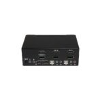 StarTech.com SV231DPDDUA 2 Port Dual DisplayPort KVM Switch with Audio & USB 2.0 Hub, 4K 3840x2400, TAA, Black