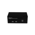StarTech.com SV231DPDDUA2 2-Port Dual DisplayPort KVM Switch, 4K 60Hz, USB Hub, Audio Support, Black