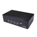 StarTech.com SV431DPDDUA2 4-Port Dual DisplayPort KVM Switch 4K 60Hz - TAA - Black