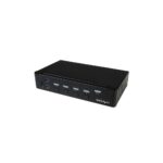 StarTech.com SV431DPU3A2 4-Port DisplayPort KVM Switch with USB 3.0 Hub, 4K 30Hz, TAA, Black