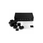 StarTech.com SV431DPU3A2 4-Port DisplayPort KVM Switch with USB 3.0 Hub, 4K 30Hz, TAA, Black