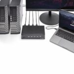 StarTech.com SV431HDU3A2 4-Port HDMI KVM Switch, USB 3.0 Hub, 1080p, Black