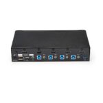 StarTech.com SV431HDU3A2 4-Port HDMI KVM Switch, USB 3.0 Hub, 1080p, Black
