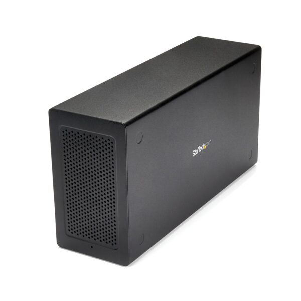 StarTech.com Thunderbolt 3 PCIe Expansion Chassis - External Enclosure with DisplayPort, 40Gbps, Black