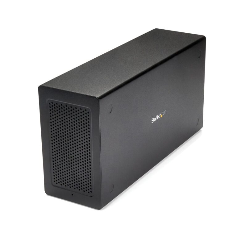 StarTech.com Thunderbolt 3 PCIe Expansion Chassis - External Enclosure with DisplayPort, 40Gbps, Black
